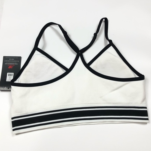 New Balance White/Blk Activewear Sports - Picture 2 of 5